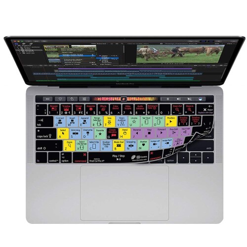 KB Covers Final Cut Pro X QWERTY キーボードカバー MacBook Pro Touch Bar付き (Late 2016) 19116