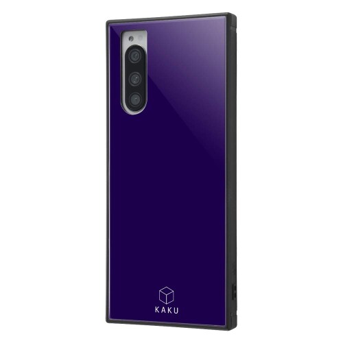 イングレム Xperia 5 ケース 耐衝撃 カバー KAKU パープル