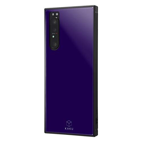 イングレム Xperia 1 II ケース 耐衝撃 カバー KAKU パープル