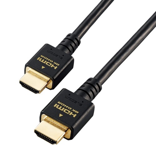 エレコム HDMI 2.1 ケーブル ウルトラハイスピード 3m  8K(60Hz) 4K(120Hz) 48Gbps 超高速  7680×4320 eARC VRR 黒 ブラック GM-DHHD21E30BK