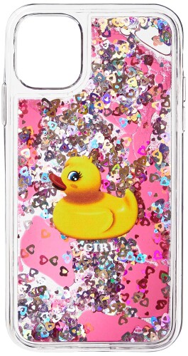 (エックスガール) 小物 SWIMMING DUCK MOBILE CASE for iPhone 11 105211054016 ピンク