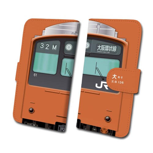 201系大阪環状線 鉄道スマホケース No.61 Android/iPhone11/iPhone11Pro/iPhoneX/iPhoneXs/iPhoneXR JR西日本商品化許諾済 tc-t-061-al