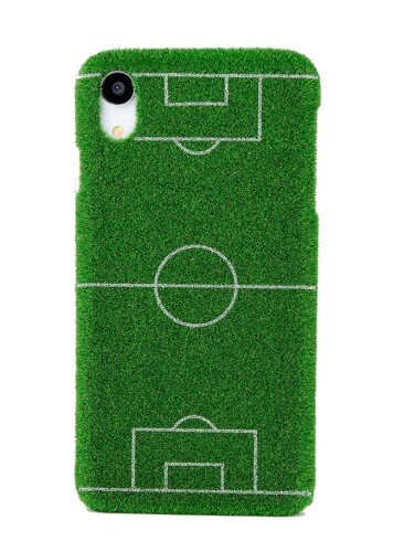 Shibaful Sport Football サッカー for iPhone XR 芝生 手触り 滑らない iPhone ケース Fever Pitch AG/SSP-IP901