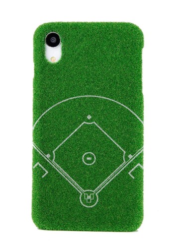 Shibaful Baseball 野球 for iPhone XR 芝生 手触り 滑らない iPhone ケース Dream Field AG/SSP-IP902