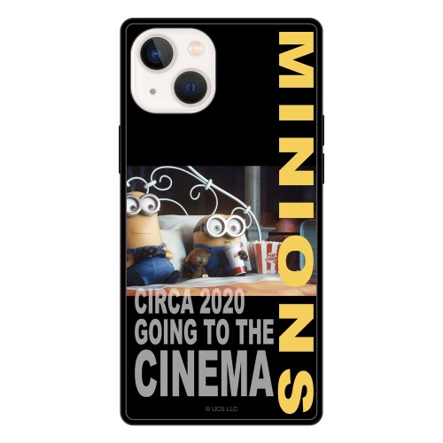 グルマンディーズ 『怪盗グルー／ミニオンズ』シリーズ iPhone13 mini/12 mini(5.4インチ)対応 スクエアガラスケース CINEMA MINI-327B