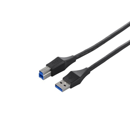 BUFFALO ユニバーサルコネクター USB3.0 A to B ケーブル ブラック 3m BSUABU330BK