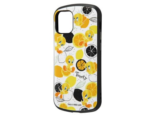 イングレム iPhone 12 mini 『ルーニー・テューンズ』/耐衝撃ケース MiA/『トゥイーティー/総柄』