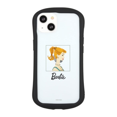 グルマンディーズ Barbie iPhone13 対応 ハイブリッドクリアケース ポニーテール BAR-28B