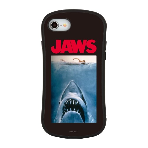 グルマンディーズ JAWS iPhoneSE(第2世代)/8/7/6s/6 (4.7インチ) 対応 ハイブリッドガラスケース ロゴ JAWS-01A