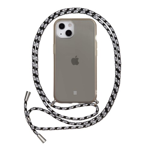 グルマンディーズ IIIIfit Loop iPhone13(6.1インチ)対応ケース スモーク IFT-105SK