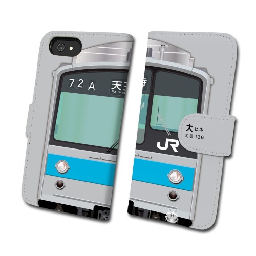 ダイビ(Daibi) 鉄道スマホケース No.92 205系1000番台 阪和線 (手帳タイプ) iPhone用 tc-t-092-7