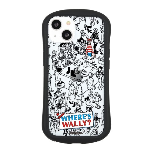 グルマンディーズ WHERE’S WALLY? iPhone13 (6.1インチ) 対応 ハイブリッドクリアケース デパート WW-02A