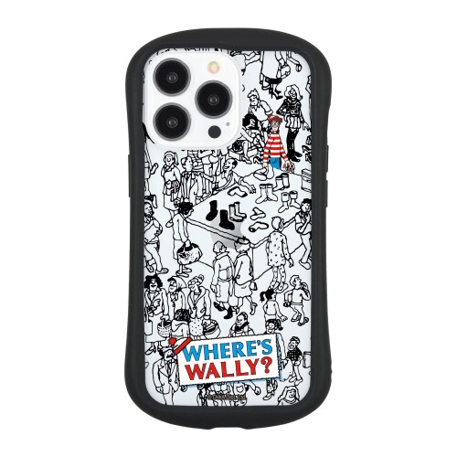 グルマンディーズ WHERE’S WALLY? iPhone13 Pro (6.1インチ) 対応 ハイブリッドクリアケース デパート WW-03A