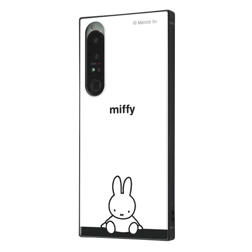 イングレム Xperia 1 IV ケース 耐衝撃 カバー KAKU ミッフィー miffy おすまし