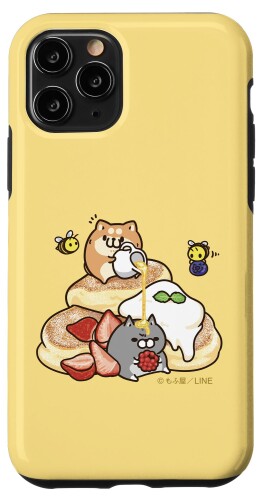 iPhone 11 Pro ボンレス犬とボンレス猫　パンケーキ スマホケース