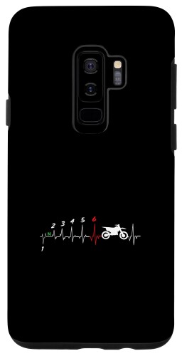 Galaxy S9+ シフトギア ハートビート モトクロス EKG パルスライダー スマホケース