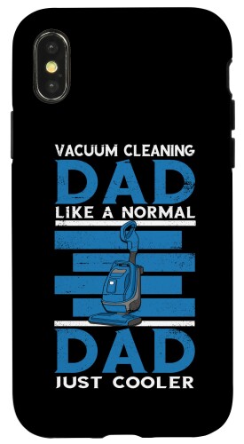 iPhone X/XS 掃除機 Cool Dad Housekeeper Father Cleaning Master スマホケース