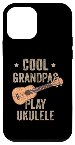 iPhone 12 mini Cool Grandpas Play ウクレレ ウクレレ ミュージックギター スマホケース