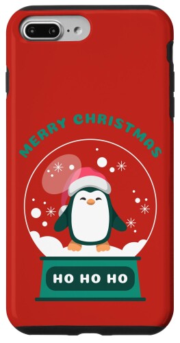 iPhone 7 Plus/8 Plus ペンギンスノードーム|メリークリスマス冬 Merry Christmas Penguin スマホケース