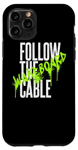 iPhone 11 Pro Follow the Cable ウェイクボード ウォータースポーツ ウェイクスケート ボート スマホケース