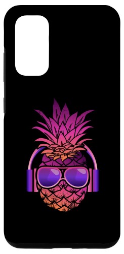 Galaxy S20 Vaporwave パイナップルサングラス アロハビーチ ハワイ ハワイアン スマホケース