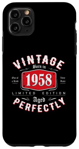 iPhone 11 Pro Max VINTAGE 1958 - ヴィンテージ 1958年生まれ 64歳の誕生日ギフトアイデア 64歳 スマホケース