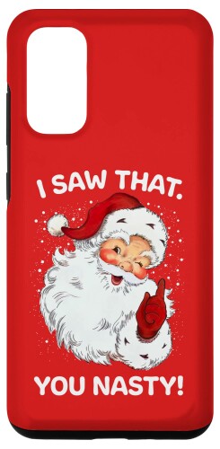 Galaxy S20 Santa Saw That You Nasty 面白いことわざレトロクリスマスクリスマス スマホケース