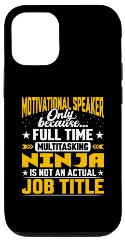 iPhone 12/12 Pro Motivational Speaker Job Title - Funny Motivational Orator スマホケース