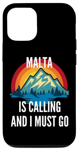 iPhone 12/12 Pro Malta Is Calling And I Must Go、レインボームタイン スマホケース