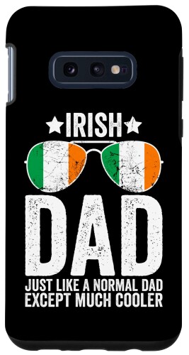 Galaxy S10e Irish Dad アイルランド国旗 サングラス 父の日 スマホケース