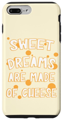 iPhone 7 Plus/8 Plus Funny Sweet Dreams are Made of Cheese Graphic. Cheese Lover スマホケース