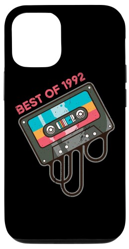 iPhone 12/12 Pro 30th Birthday Classic Best Of 1992 Music Tees カセットテープ スマホケース