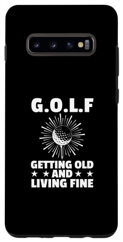 Galaxy S10+ Golf Getting Old And Living ファインゴルフプレーヤー ゴルフスポーツ スマホケース