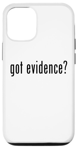 iPhone 12/12 Pro Nerdy Funny Got Evidence 無神論 科学教師 スマホケース