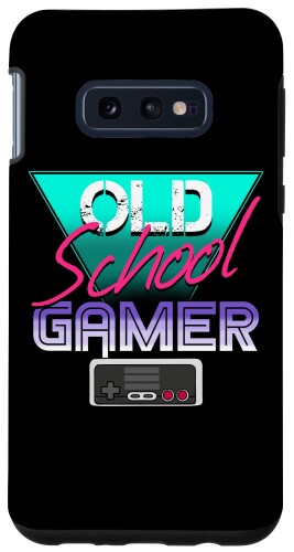 Galaxy S10e オールドスクールゲーマーオンラインビデオゲームゲームコントローラーレトロ スマホケース