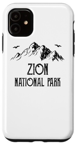 iPhone 11 Zion National Park ビンテージ ユタ国立公園 バケーション スマホケース