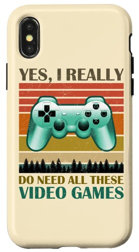 iPhone X/XS Funny Video Games Gaming Gamer Player Boys Girls Men Women スマホケース