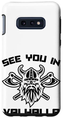 Galaxy S10e See you in valhalla 私はバイキングの戦士のビールのひげ スマホケース