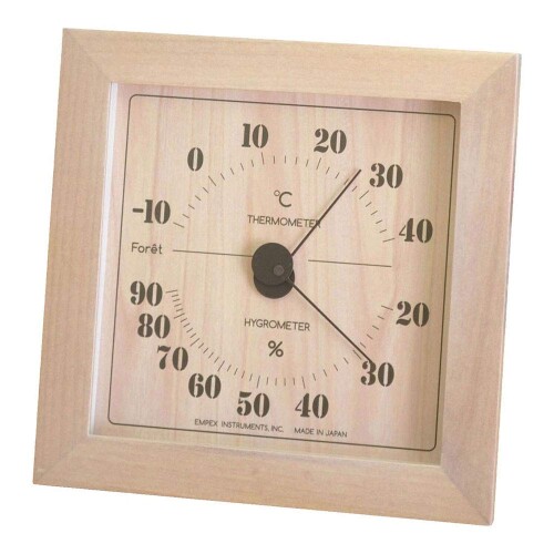 エンペックス (EMPEX) 温度計・湿度計 - 13×13×2.8cm TM-4673