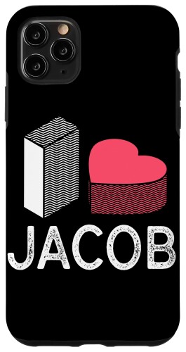 iPhone 11 Pro Max I Love Jacob 名前入り Jacob スマホケース