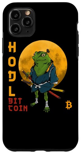 iPhone 11 Pro Max Samurai Frog - Bitcoin スマホケース