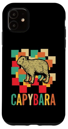 iPhone 11 Capybara レトロ 動物愛好家 ヴィンテージ レトロ カピバラ スマホケース