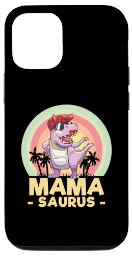 iPhone 12/12 Pro Mama Dinosaur Family Matching Vacation Sunglasses Mothers スマホケース