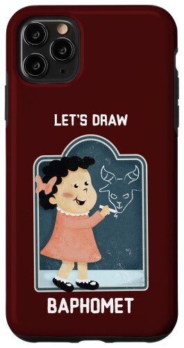 iPhone 11 Pro Max Lets Draw バフォメット レッド スマホケース