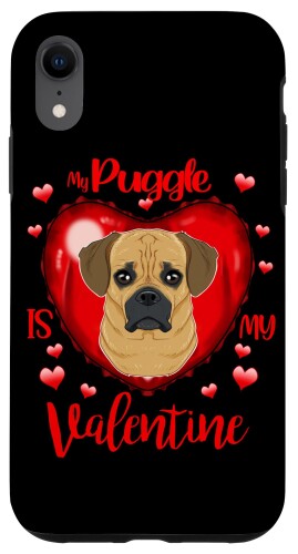 iPhone XR My Puggle Is My Valentine I Puggle スマホケース