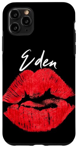 iPhone 11 Pro Max Eden Red Lips 名前入りファーストネーム スマホケース