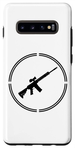 Galaxy S10+ Rifles クロスヘア プロガン 銃器 リバタリアン リバティ アンキャップ スマホケース