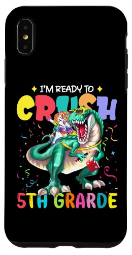 iPhone XS Max I'm Ready To Crush 5年生ユニコーン恐竜スクール スマホケース