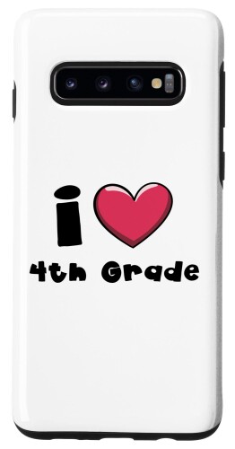 Galaxy S10 I Love 4th Grade Boys Girls Teacher 4th Grade Squad スマホケース