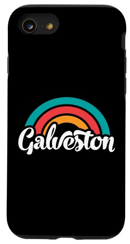 iPhone 11 GALVESTON TX スクリプト デザイン レインボー スマホケース